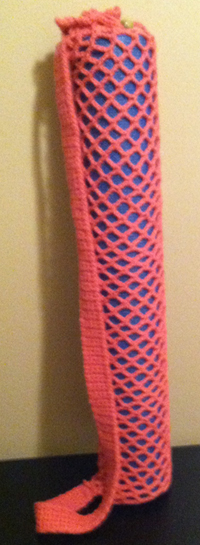 Salmon Pink Yoga Mat Bag